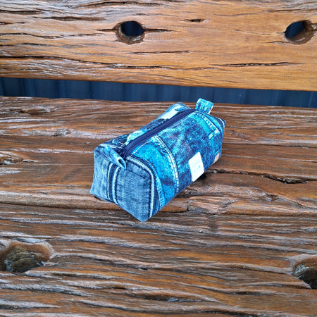 Recycled Denim Box Pouch