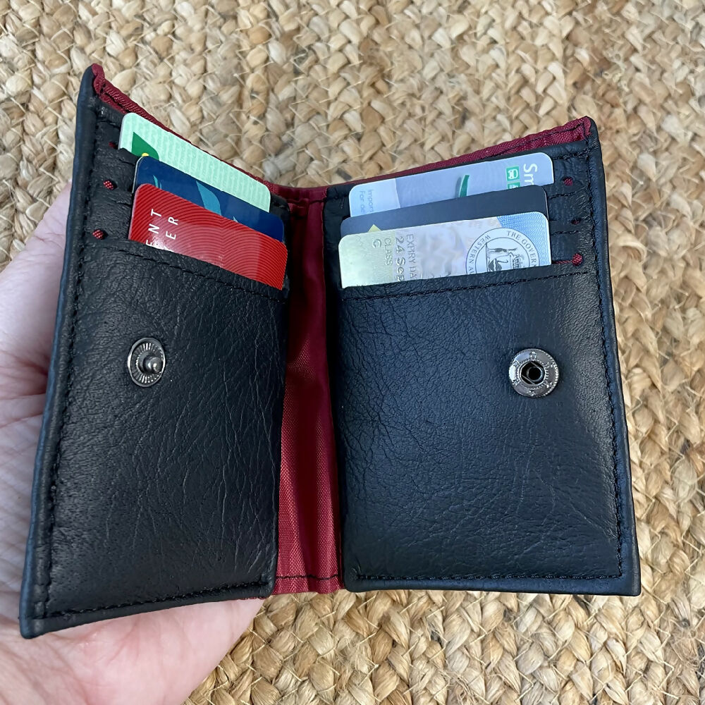 Australian-artist-handmade-wallet-black-red- leather-02