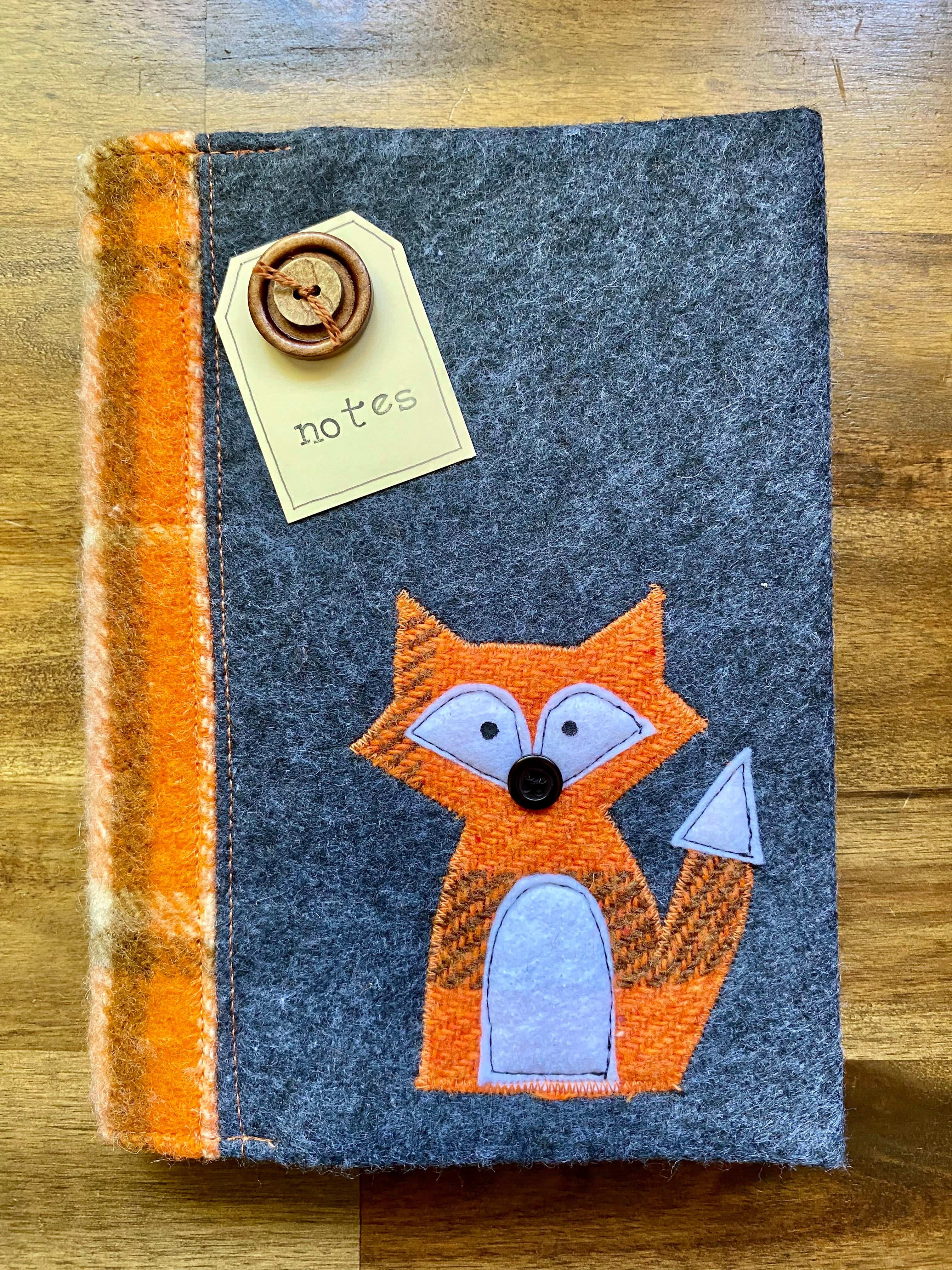 A5 Upcycled Notebook Fox