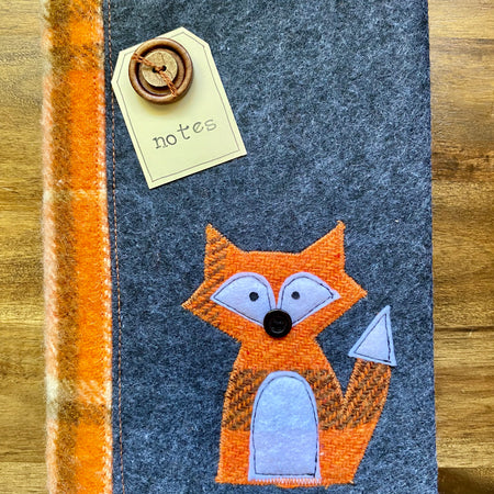 A5 Upcycled Notebook Fox