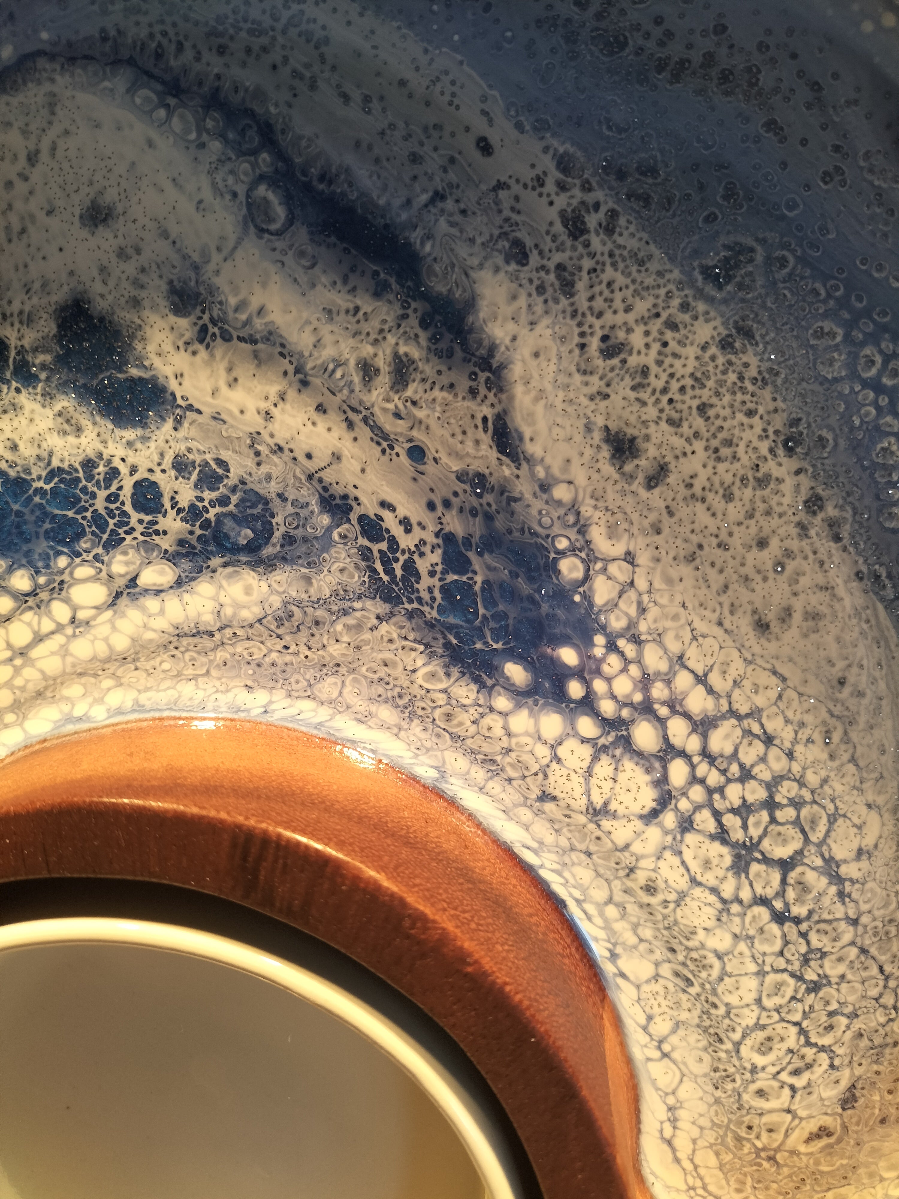 Chip and dip, beautiful in blue.