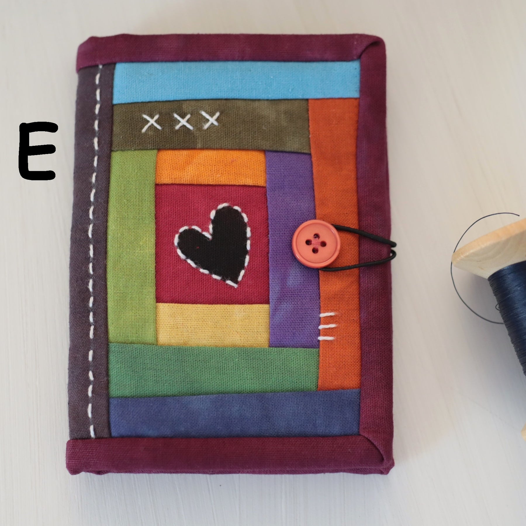 Hand Dyed Patchwork Needle Books