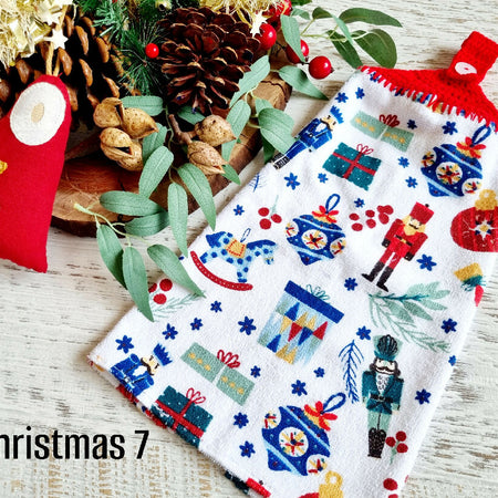 Christmas Kitchen Hand Towel Hanging - 8 Styles