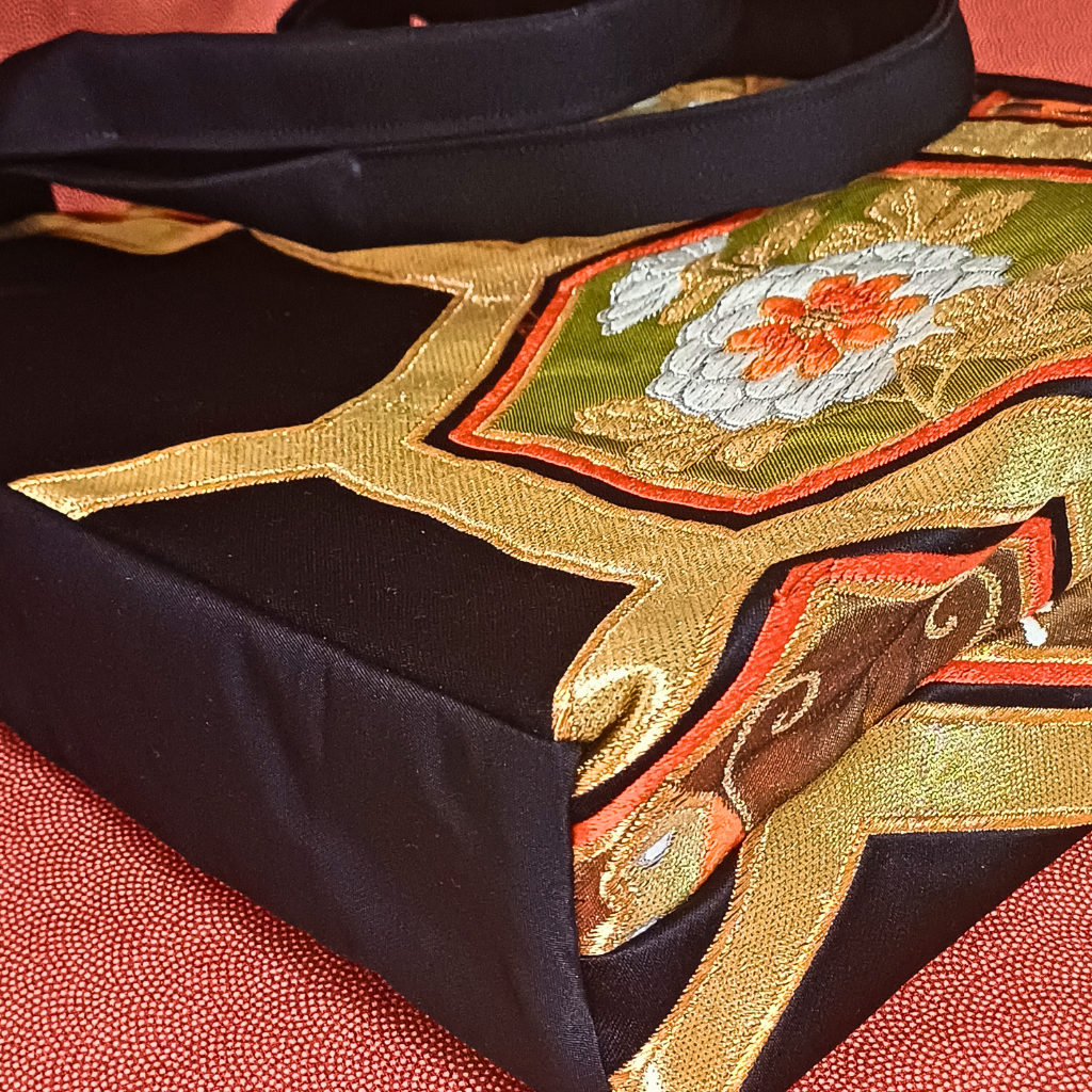Kimono small Tote Bag -  Black, Gold