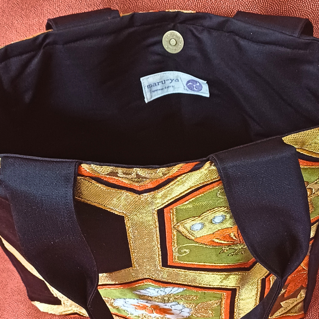 Kimono small Tote Bag -  Black, Gold