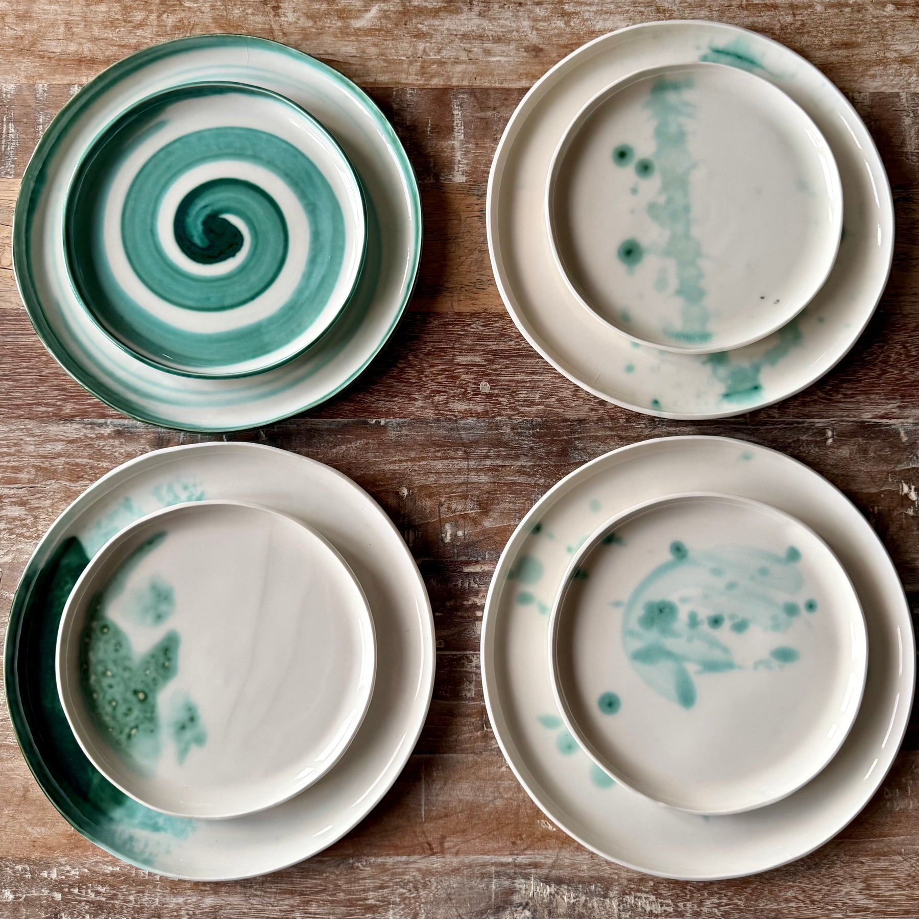 Handmade Porcelain Plates | Set of 4 or Individual