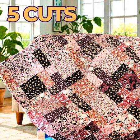 5-Cut Fat Quarter Quilt Pattern: Easy Step-by-Step Instructions (PDF Download) video tutorial