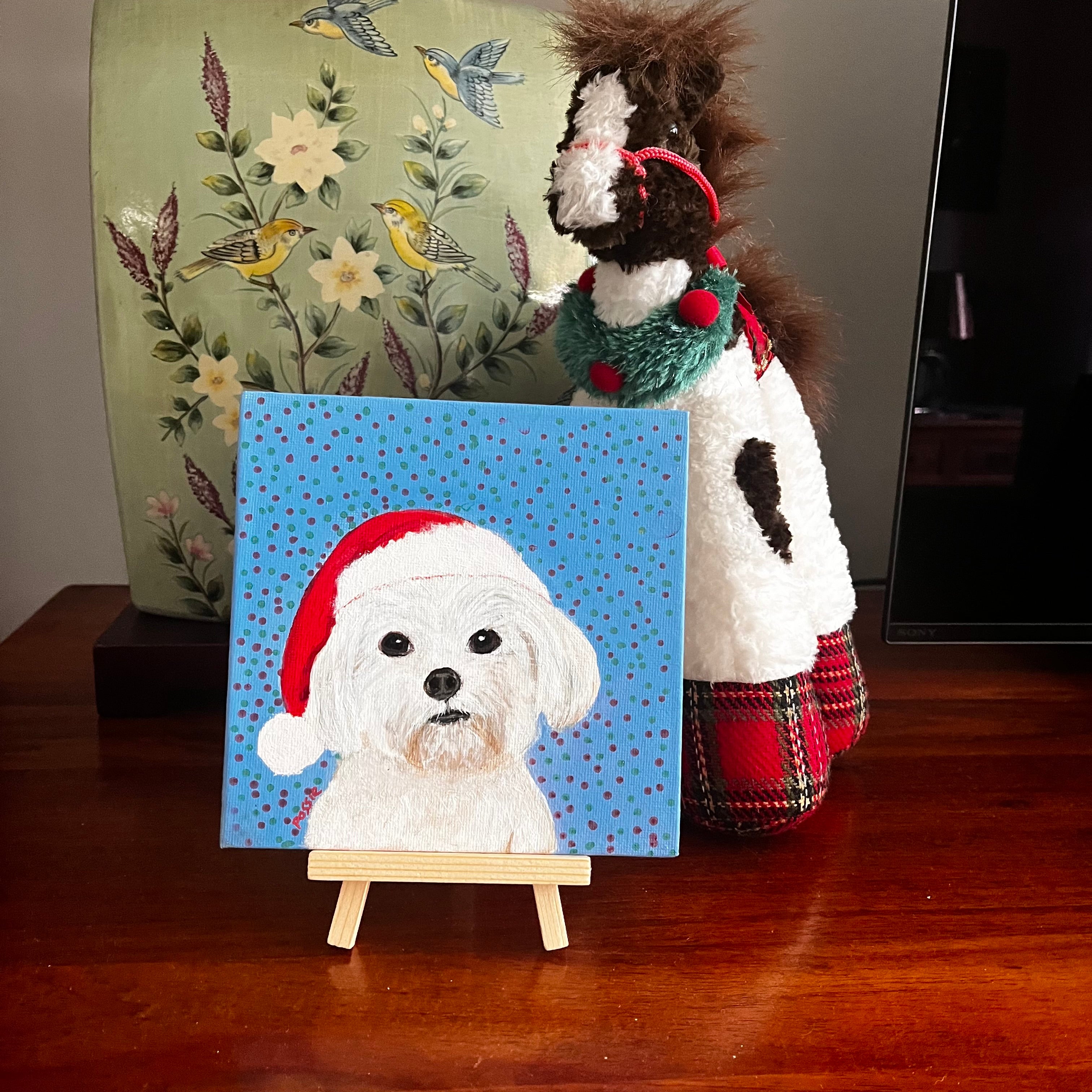 Pets in christmas Hats