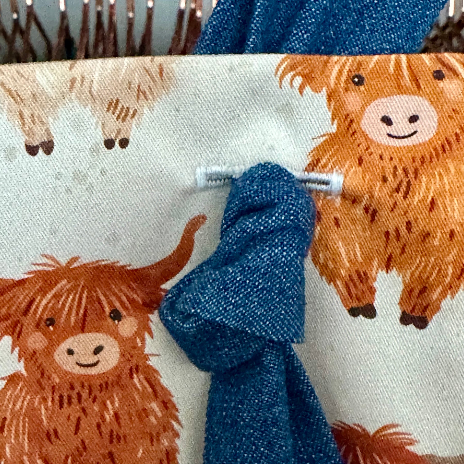 Highland Cow Handmade Overalls | Country Collection