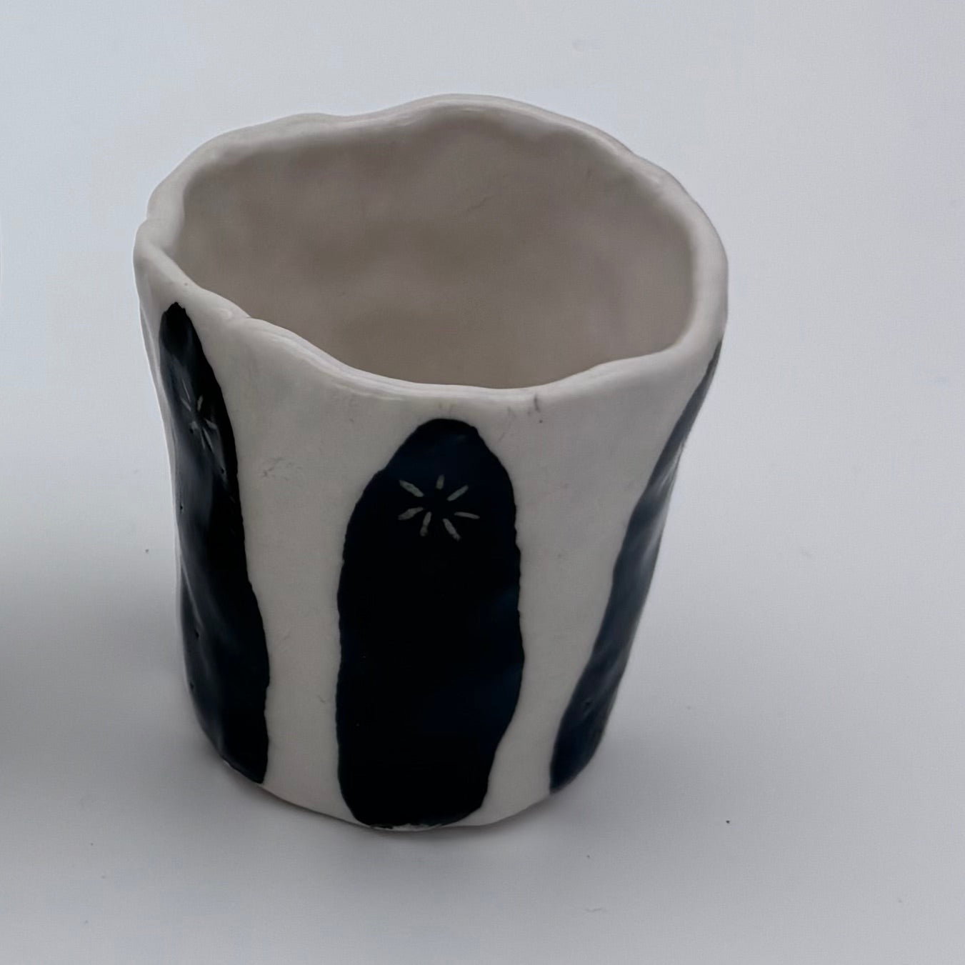 Christmas Ceramic Espresso Cup | Handcrafted Clay | Hand decorated