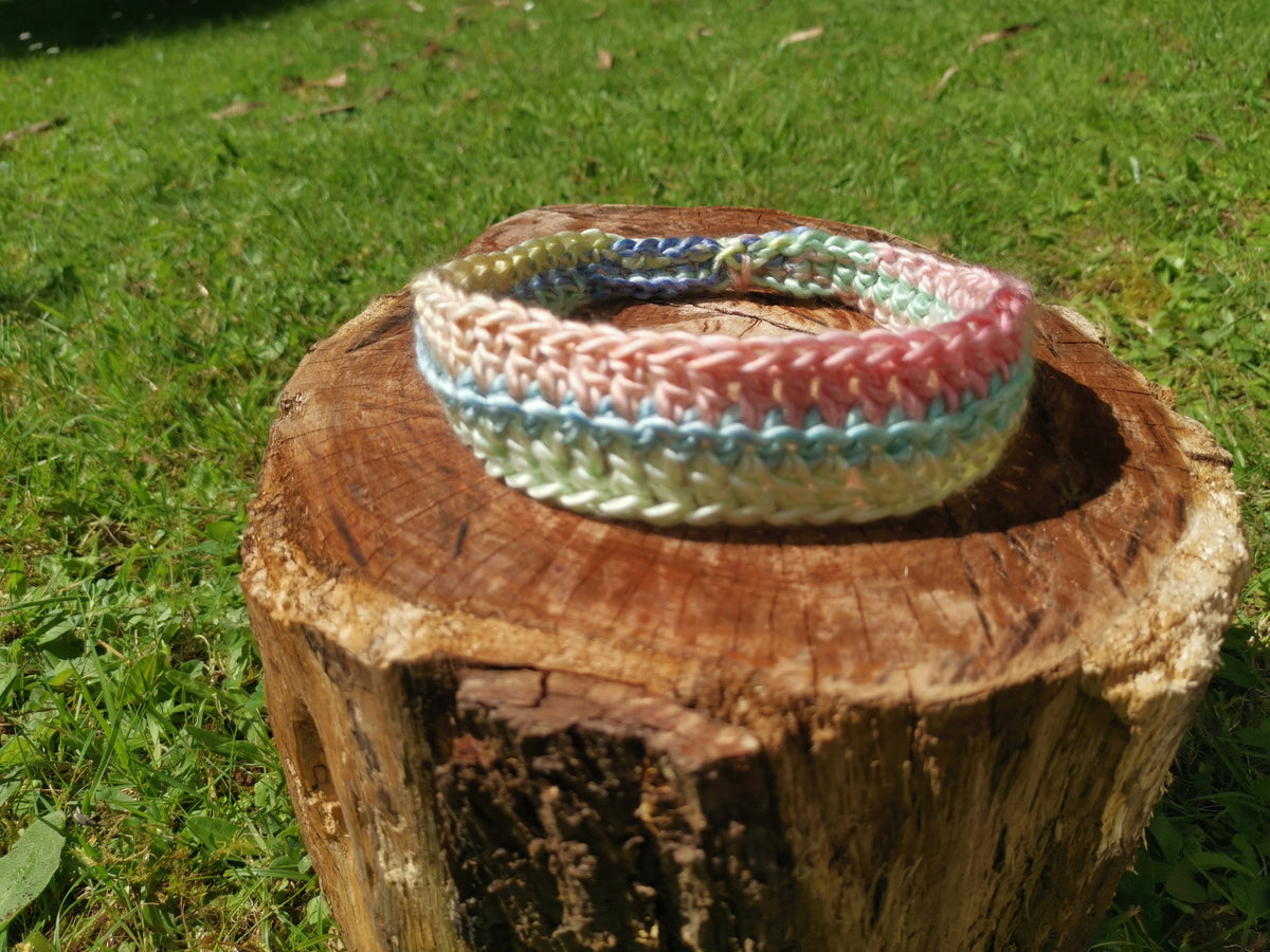 Pastel Multicolour Crochet Headband