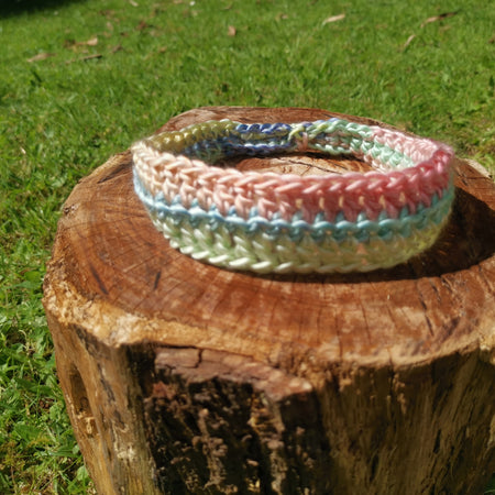Pastel Multicolour Crochet Headband