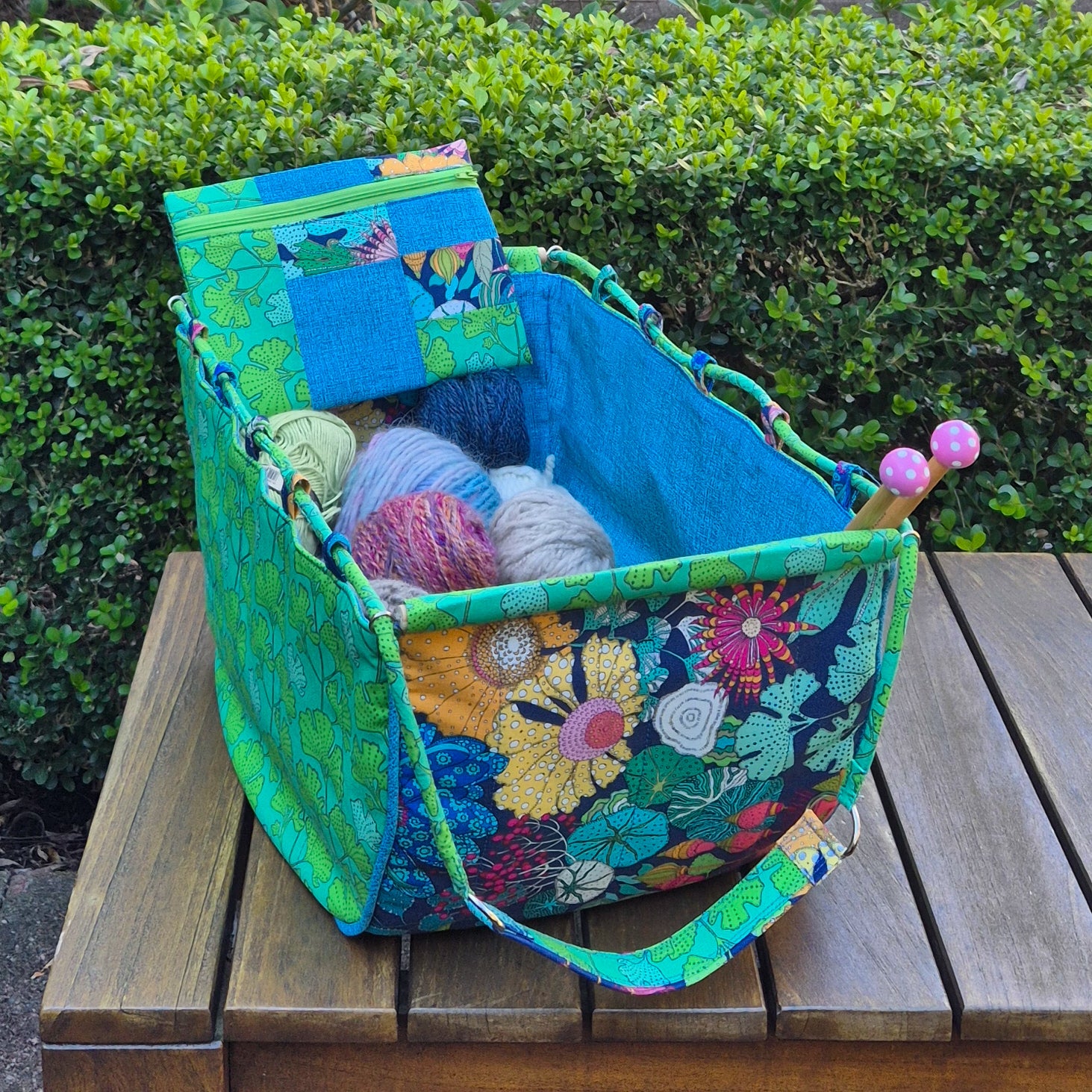 Large Knitting Project Bag – Convertible Tote