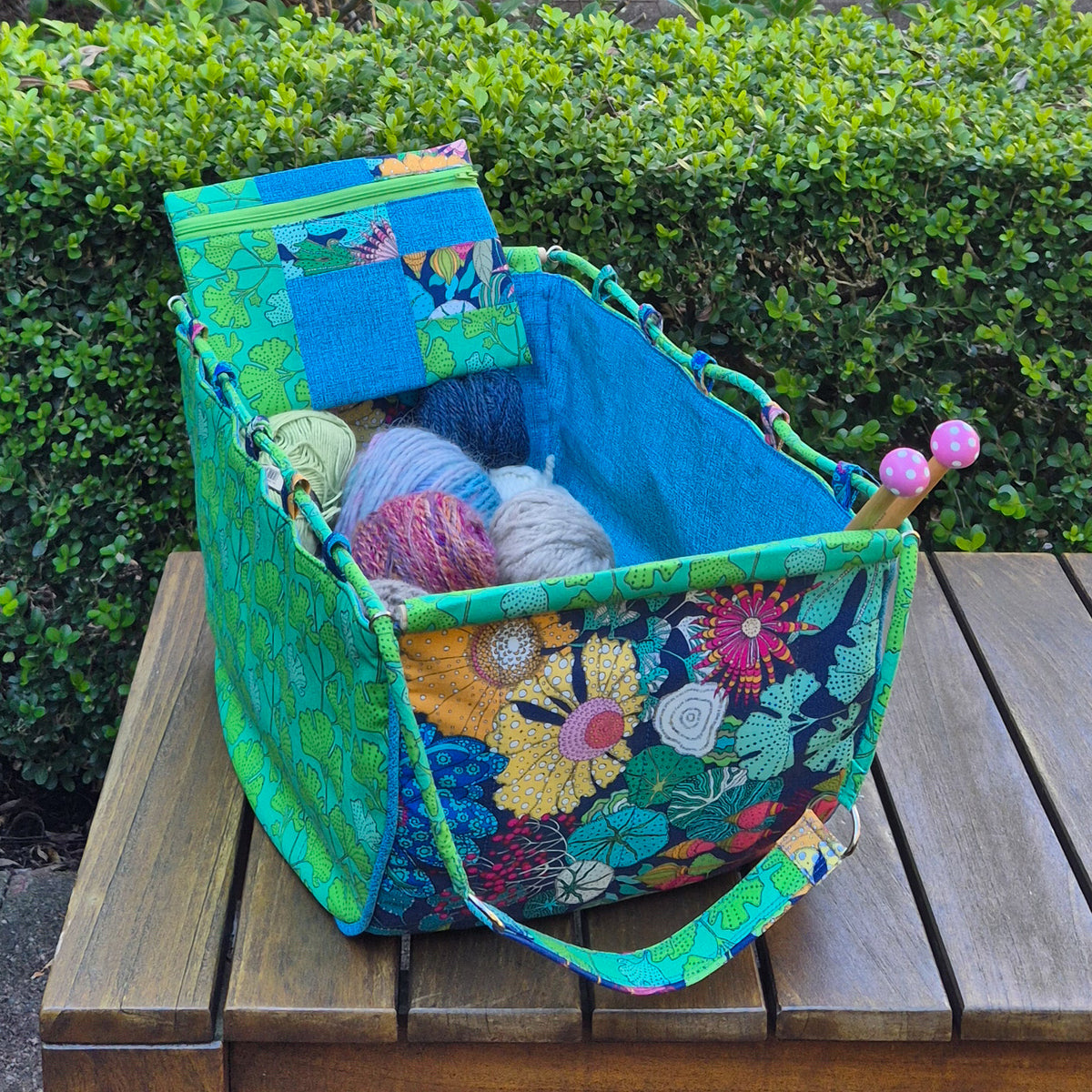 Large Knitting Project Bag – Convertible Tote