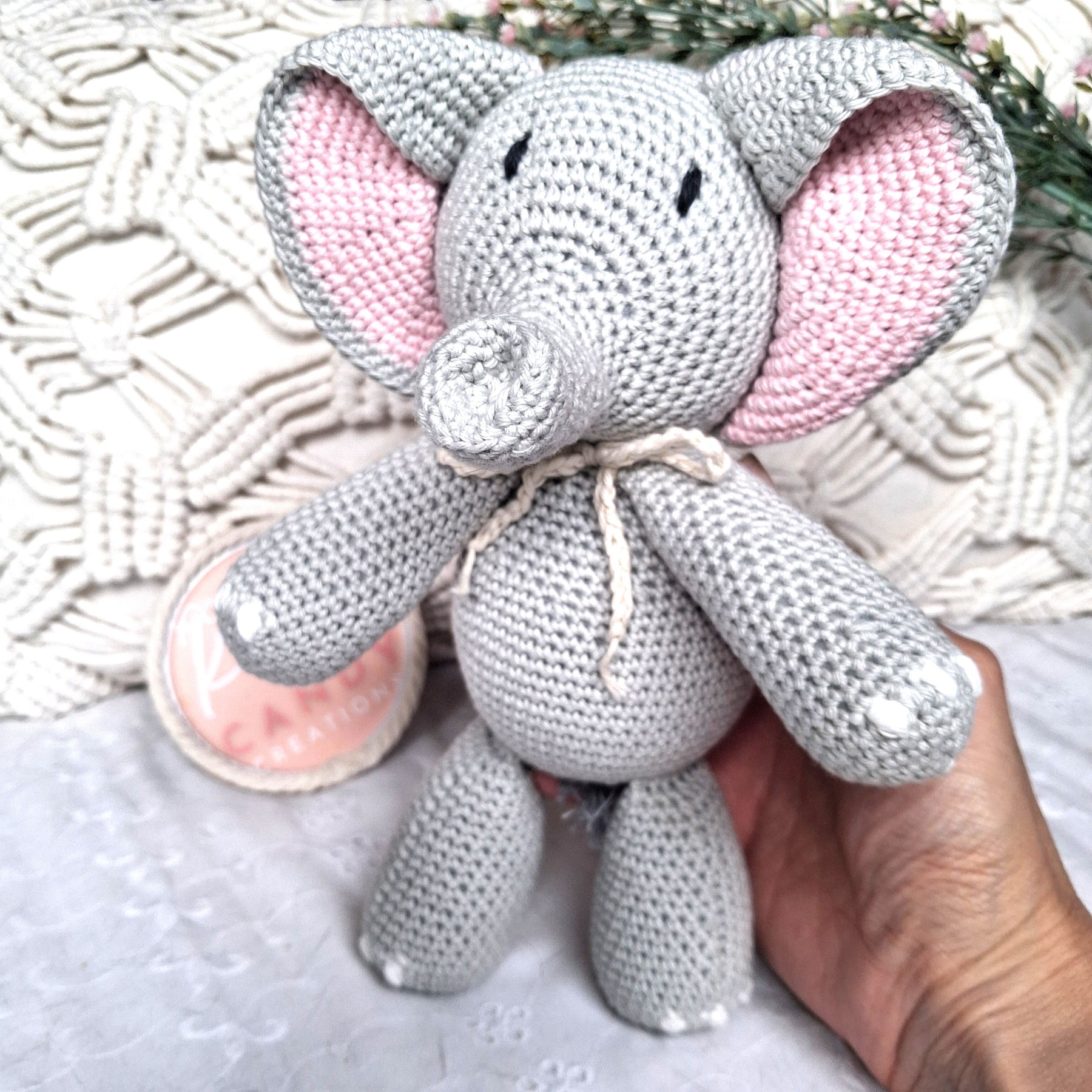 Handmade Crochet Elephant
