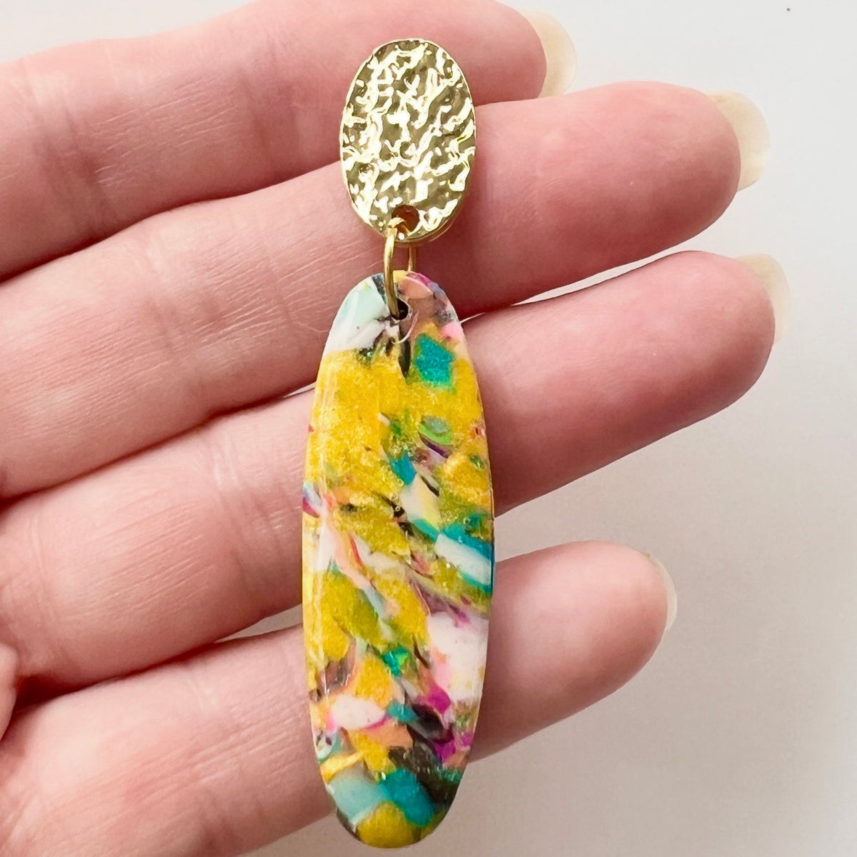 Earrings ~ Dangles~Yellow ~Affordable