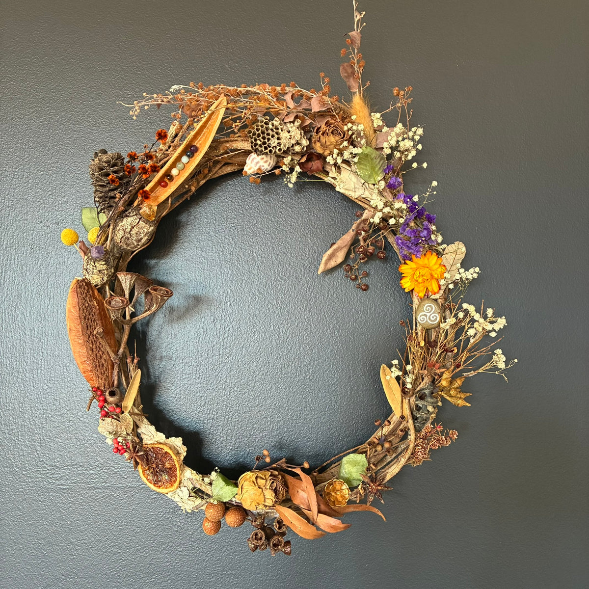 Wreath ~ Mother Nature Wreath (Measures 41cm x 50cm)