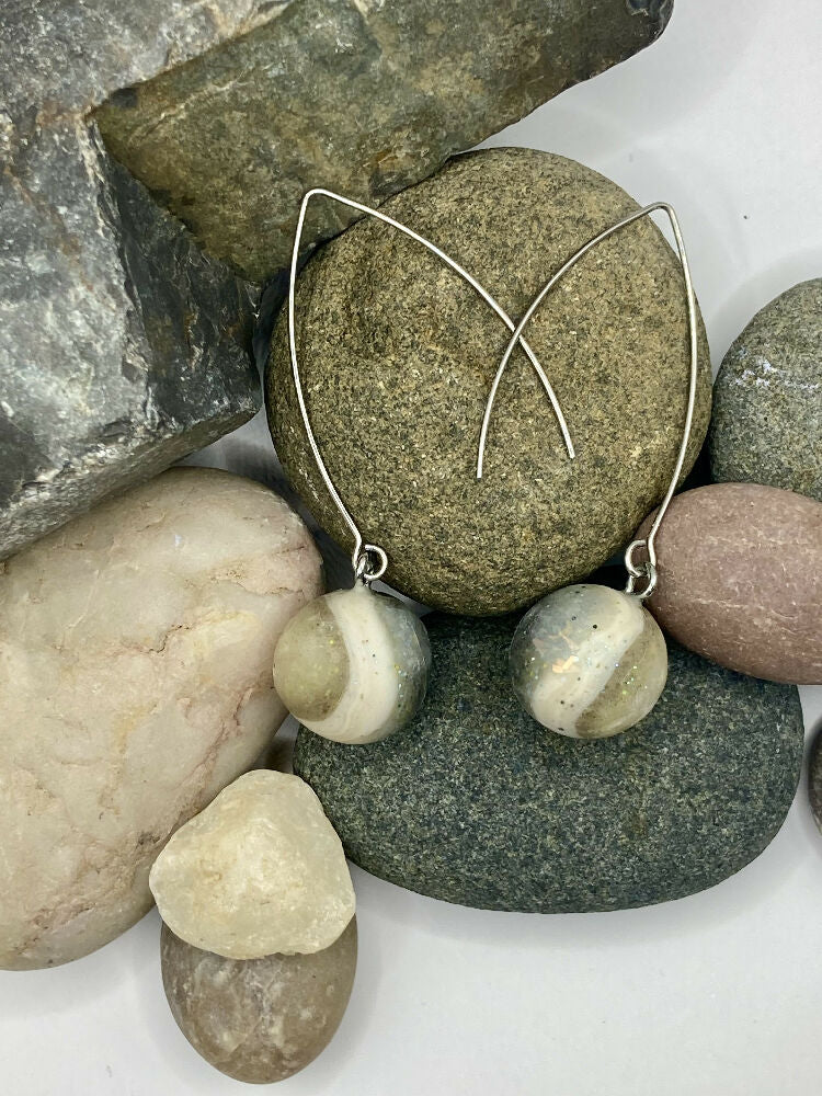 River Rocks drop dangle earrings