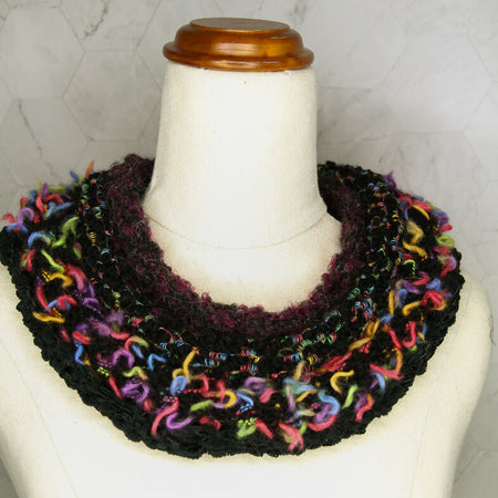 Licorice Allsorts Hand Knitted Cowl