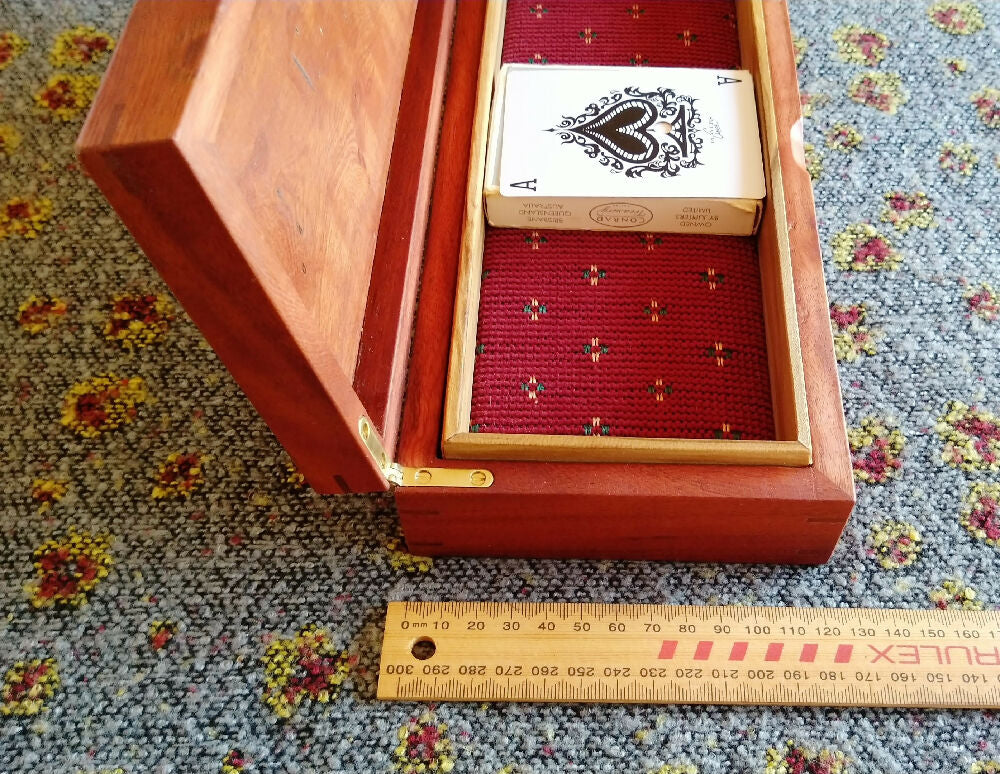 Handmade Rosewood Trinket Box.