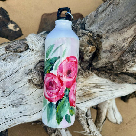 Drink Bottle, Hand Painted Original Artwork