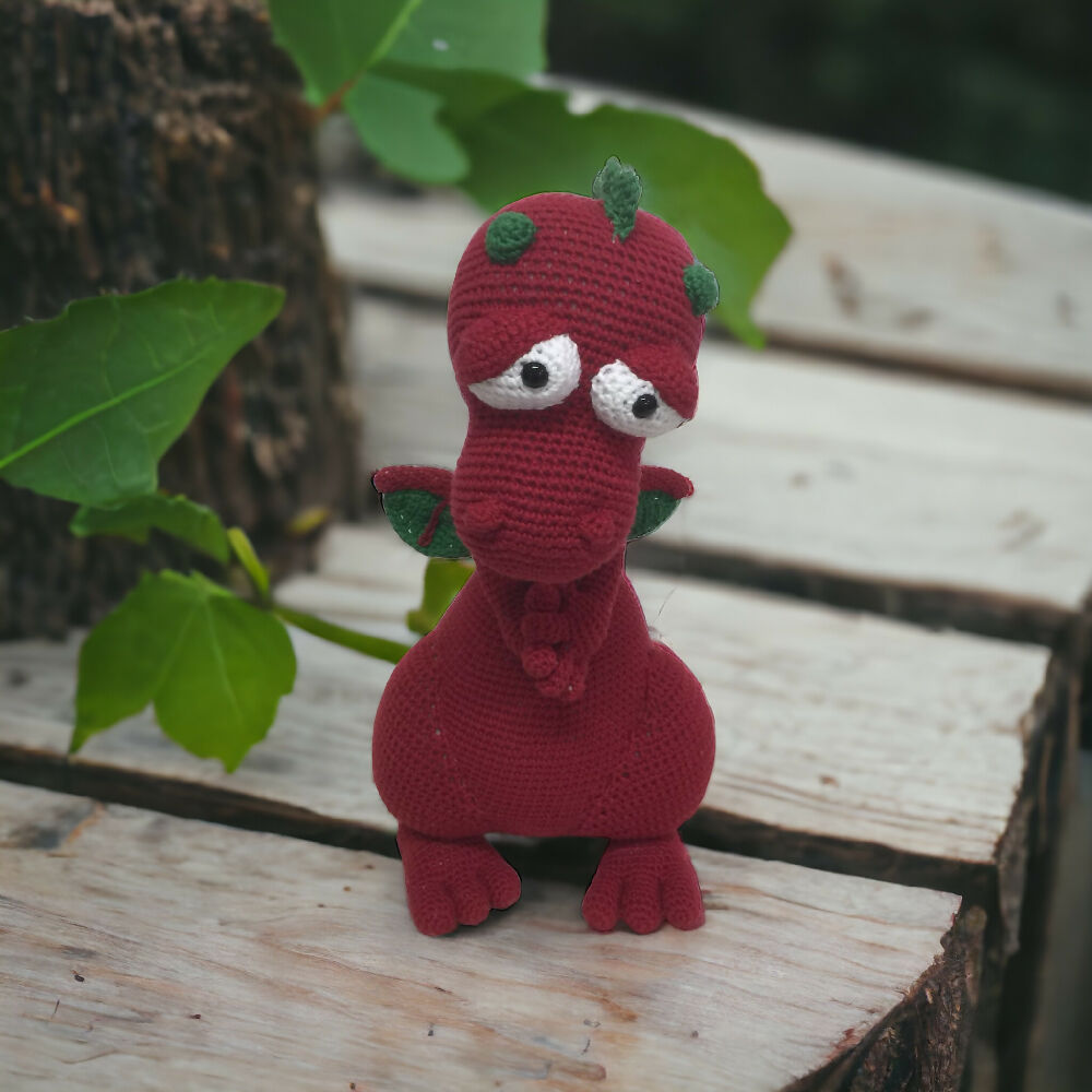 Crochet Shy Dinosaur
