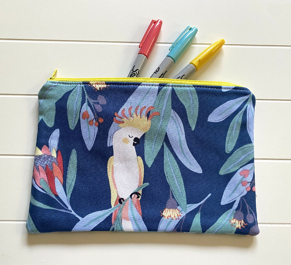Cockatoo pencil case