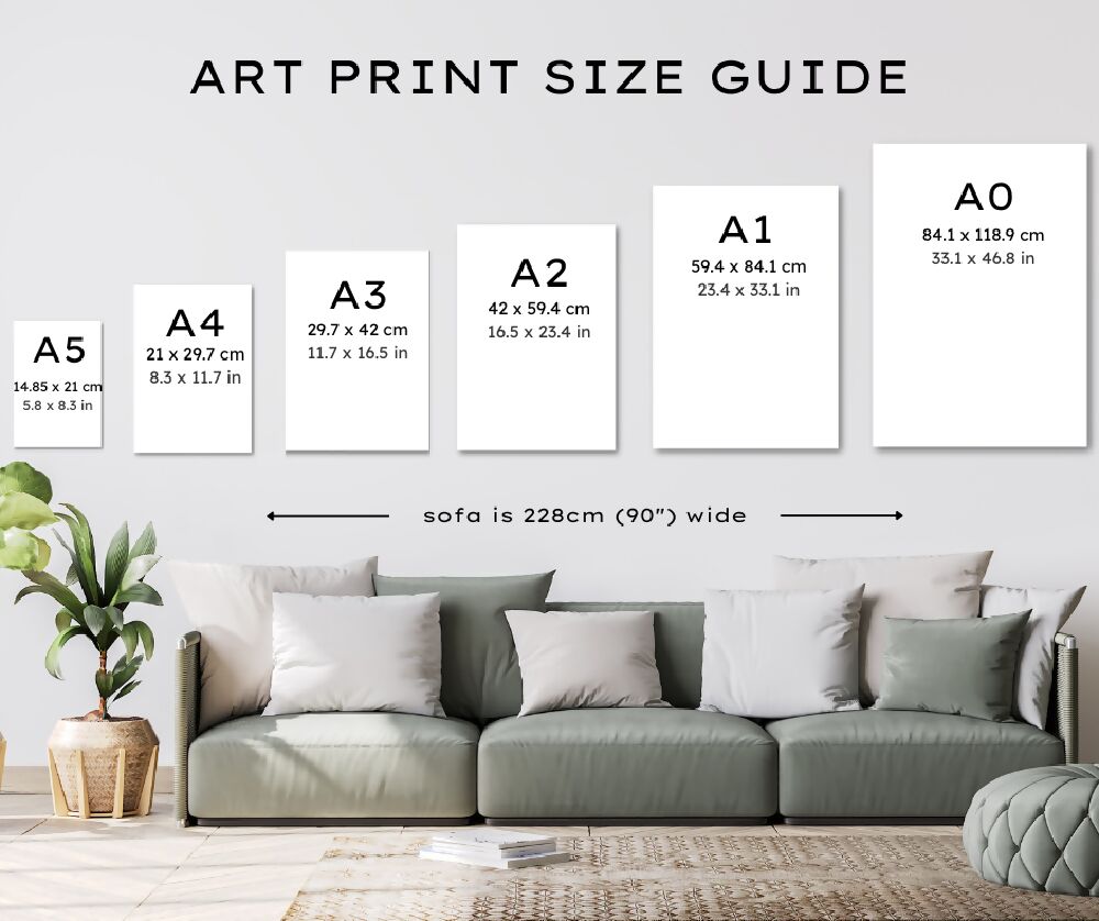 art print size example