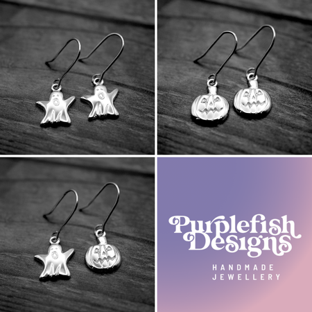 Spooky Earrings - Handmade Sterling Silver Earrings