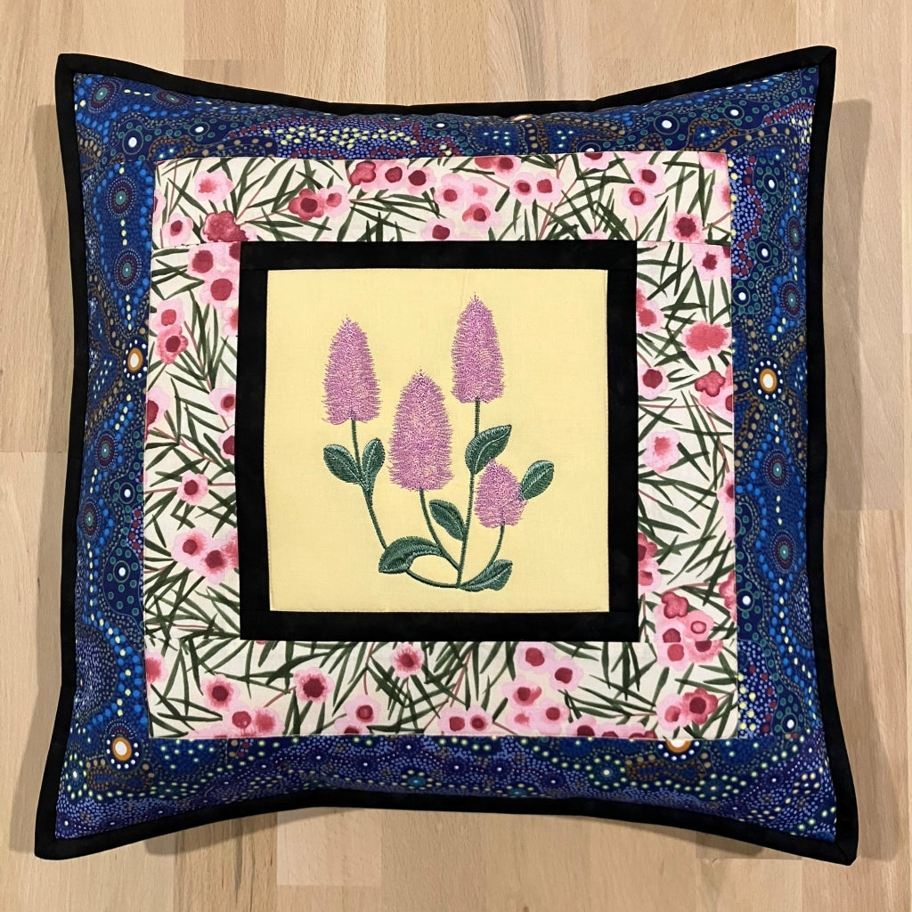 handmade Australian native quilted - mulla mulla
