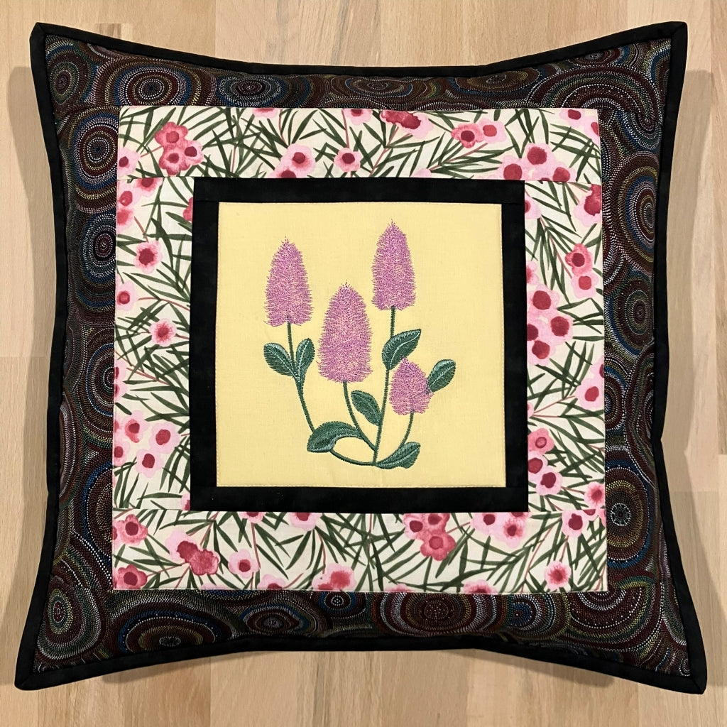 handmade Australian native quilted - mulla mulla