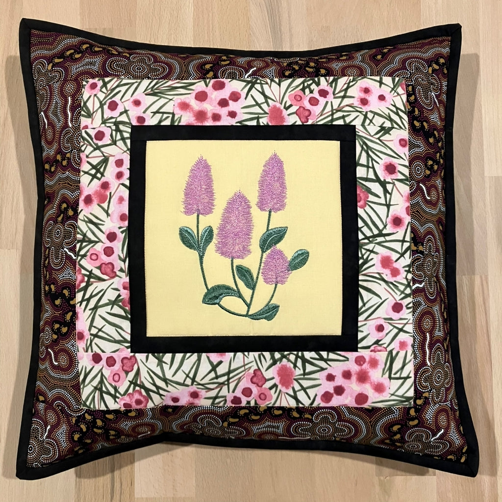 handmade Australian native quilted - mulla mulla