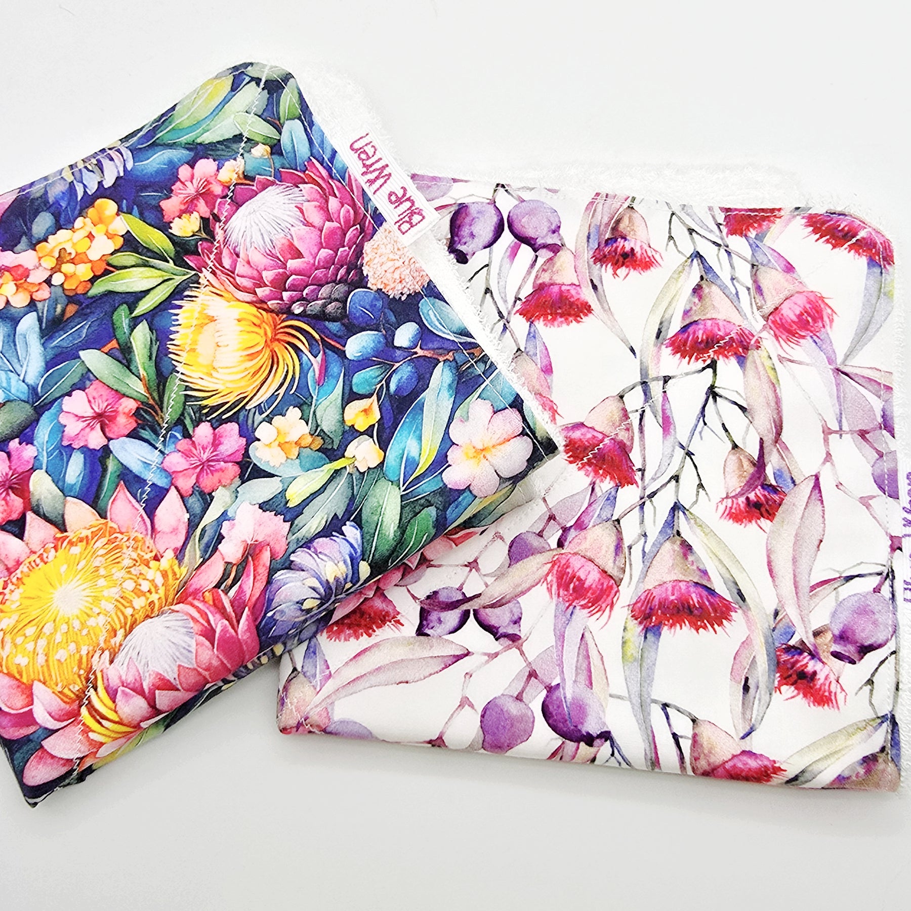 Australian Native wildflower Design Wash Cloth Gift Sets