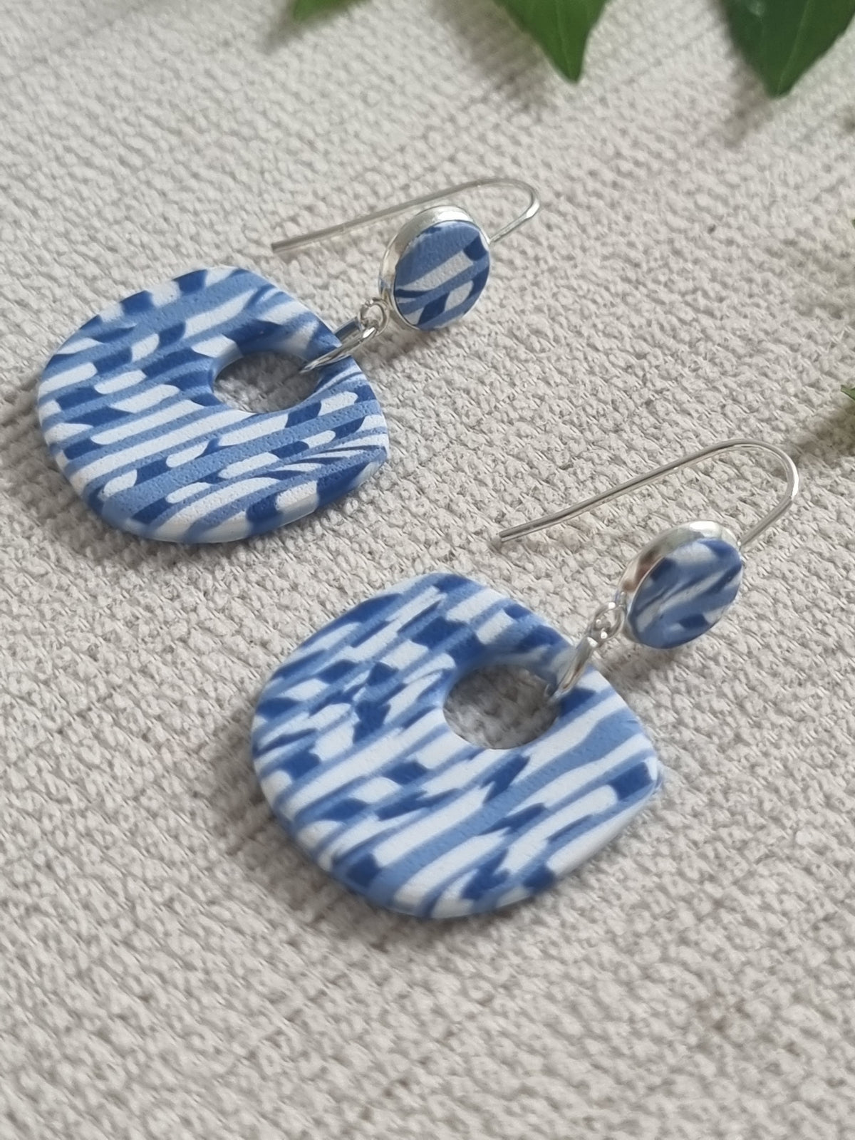 Coastal Breeze - Blue and White Dangles