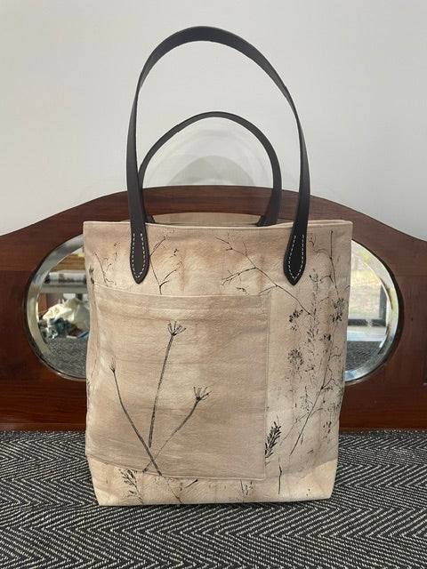 One Off Hand Painted Tie Dyed Tote Bag