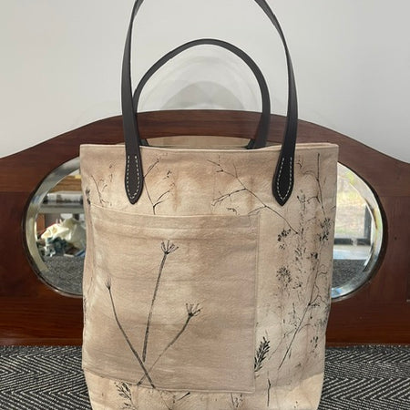 One Off Hand Painted Tie Dyed Tote Bag