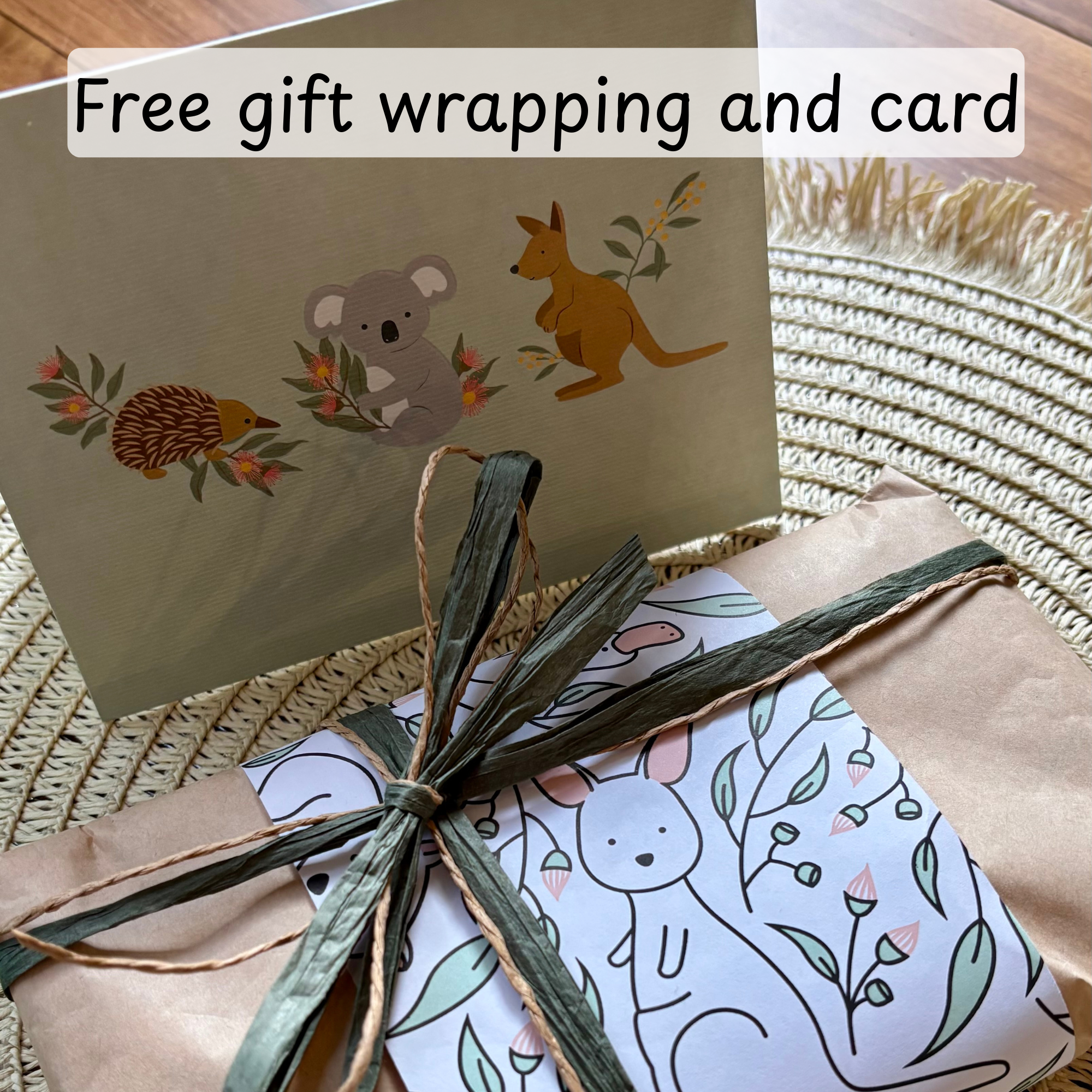 Baby Bib and Burp Cloth Set | Sugar Gliders | Made to order