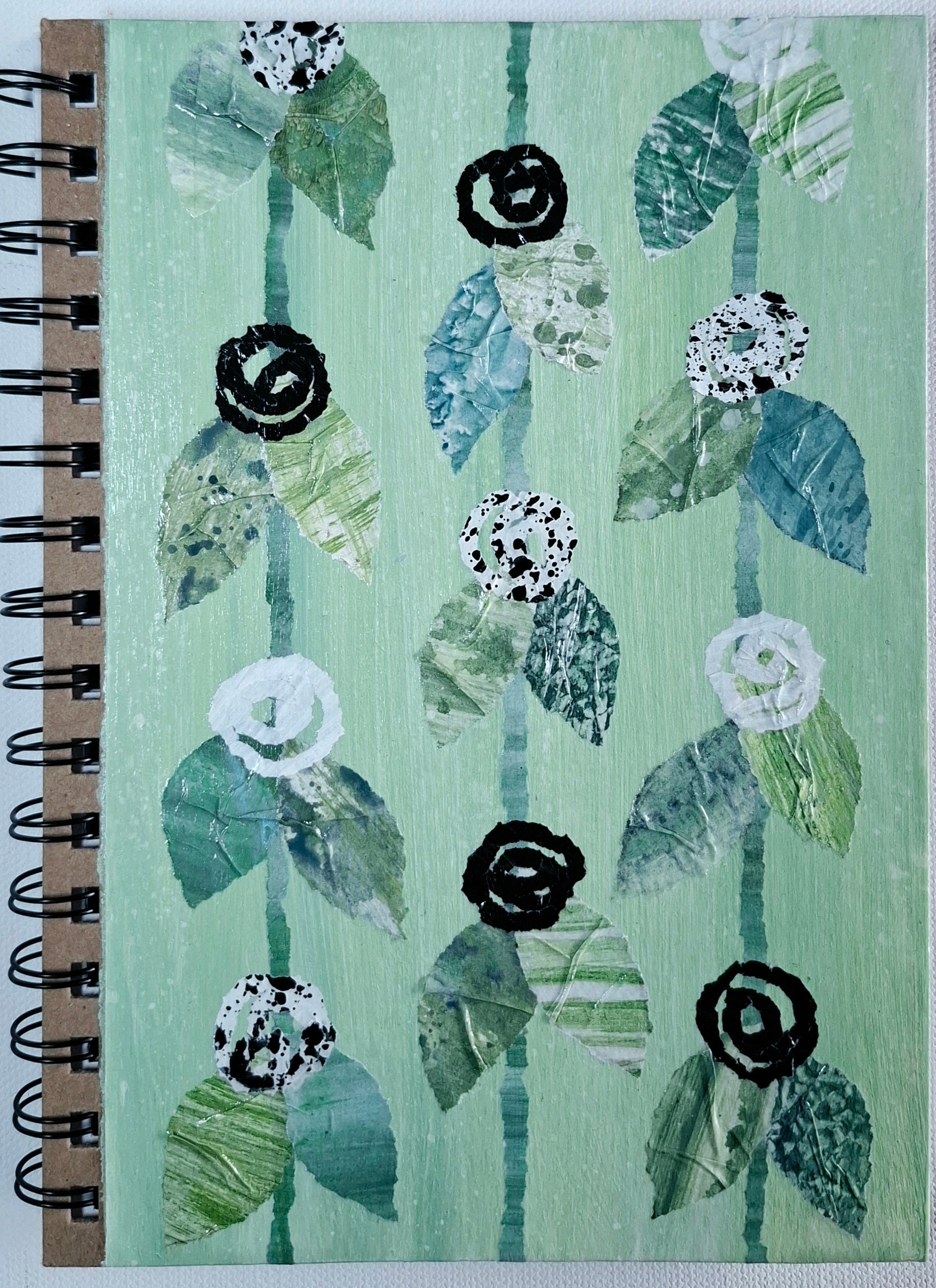 Hand Decorated A5 Notebook - Design 2
