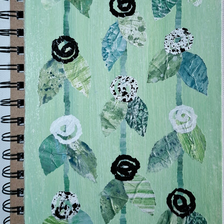 Hand Decorated A5 Notebook - Design 2