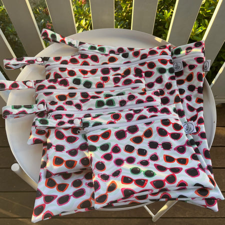 READY MADE Water-resistant wet bags - Sunglasses - Funky (Annette Winter)  | Ready to ship | FREE Postage