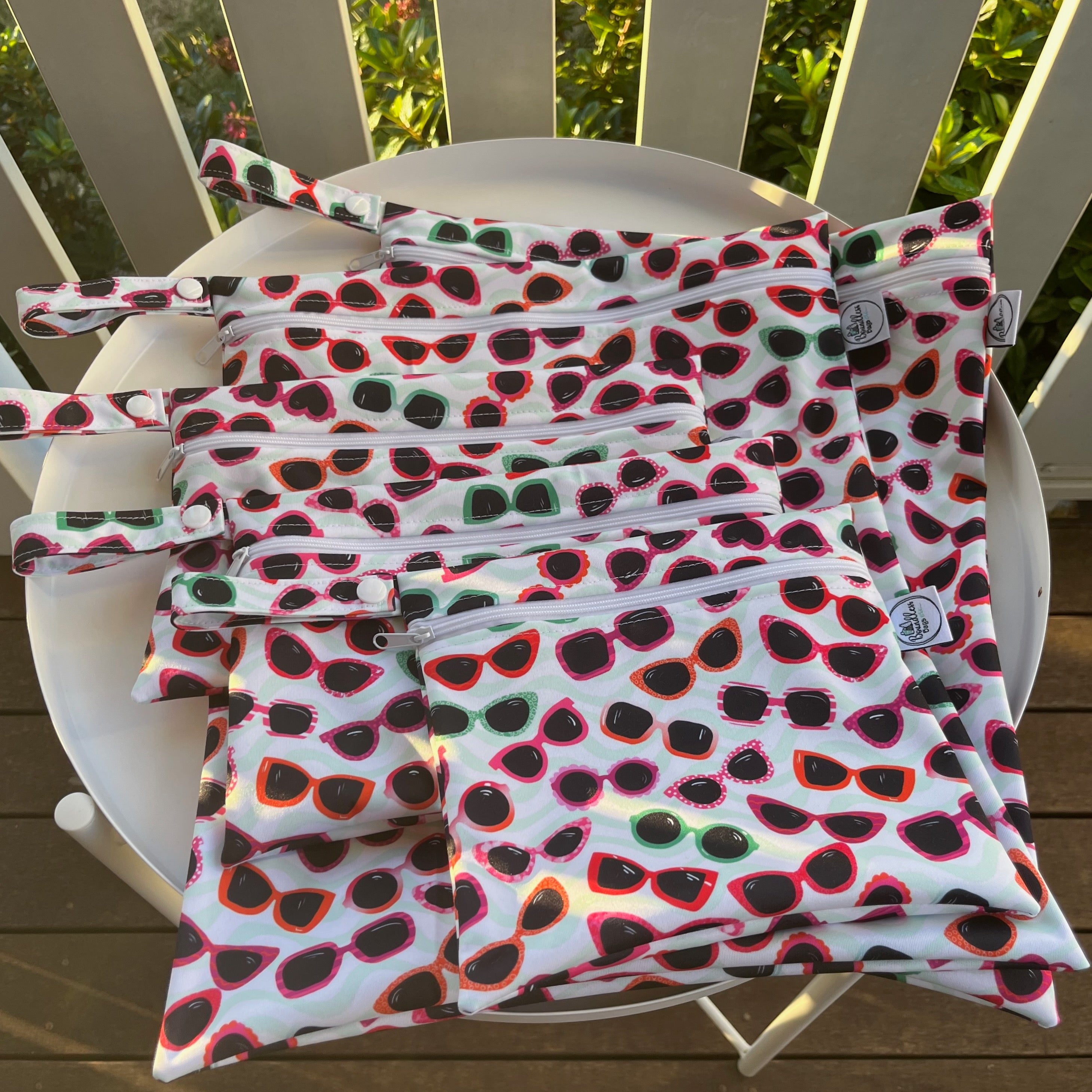 READY MADE Water-resistant wet bags - Sunglasses - Funky (Annette Winter)  | Ready to ship | FREE Postage