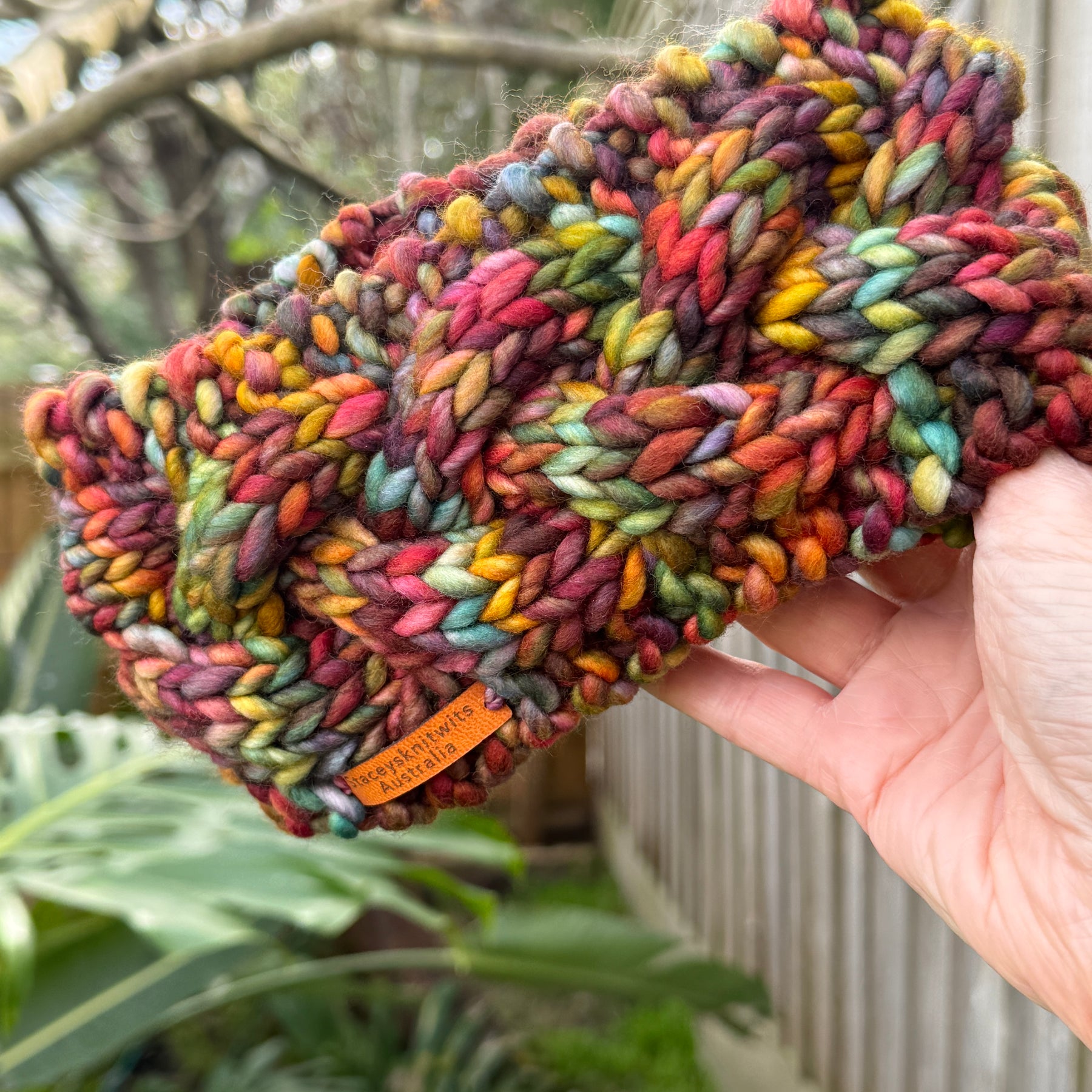 Hand Knitted Headband, Cable Merino Headband
