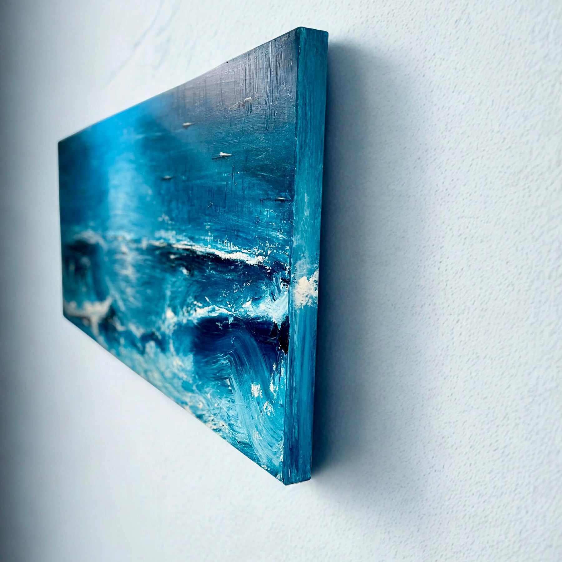 Beyond the Churn - Large Textured Acrylic on canvas