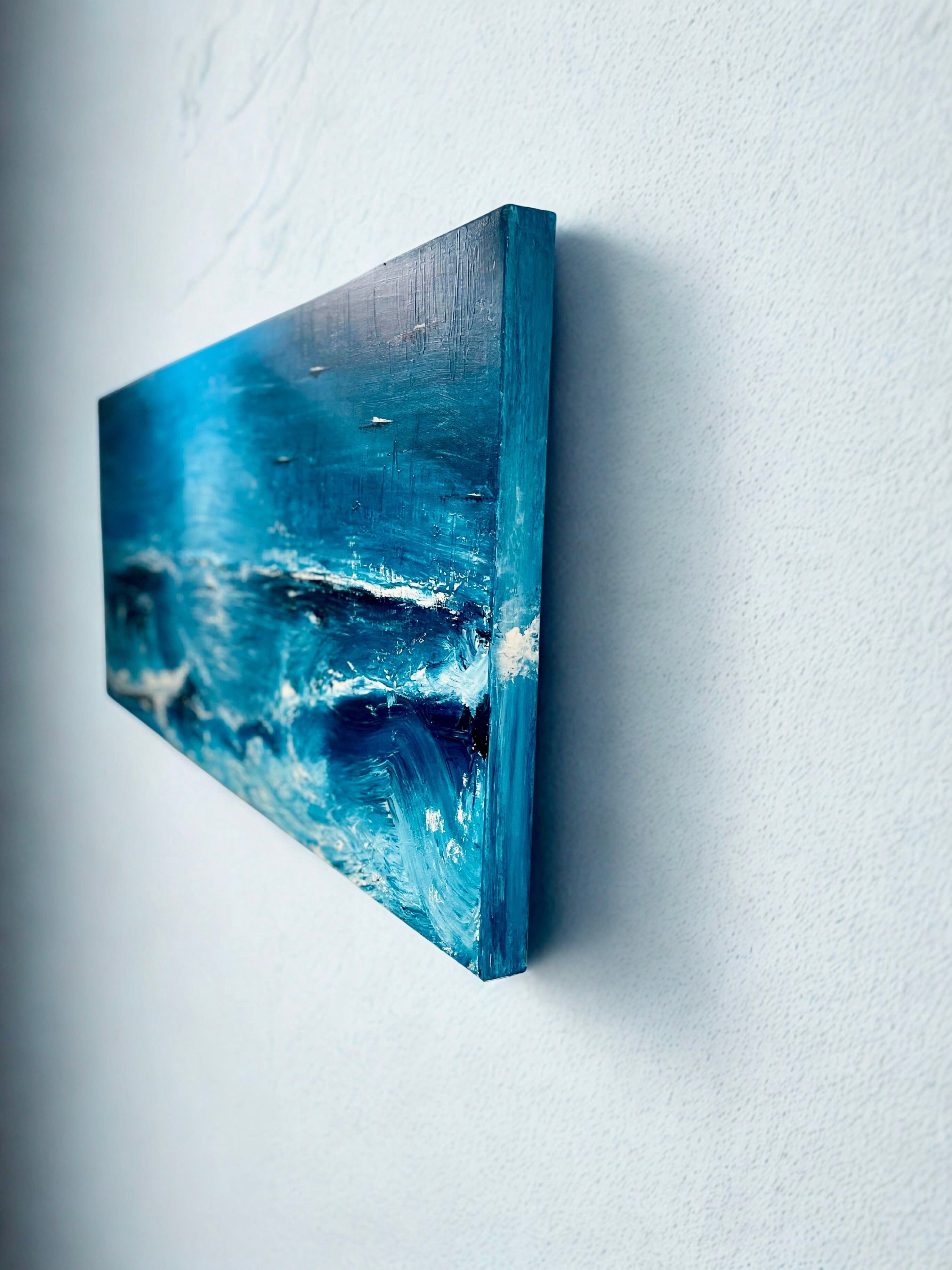 Beyond the Churn - Large Textured Acrylic on canvas