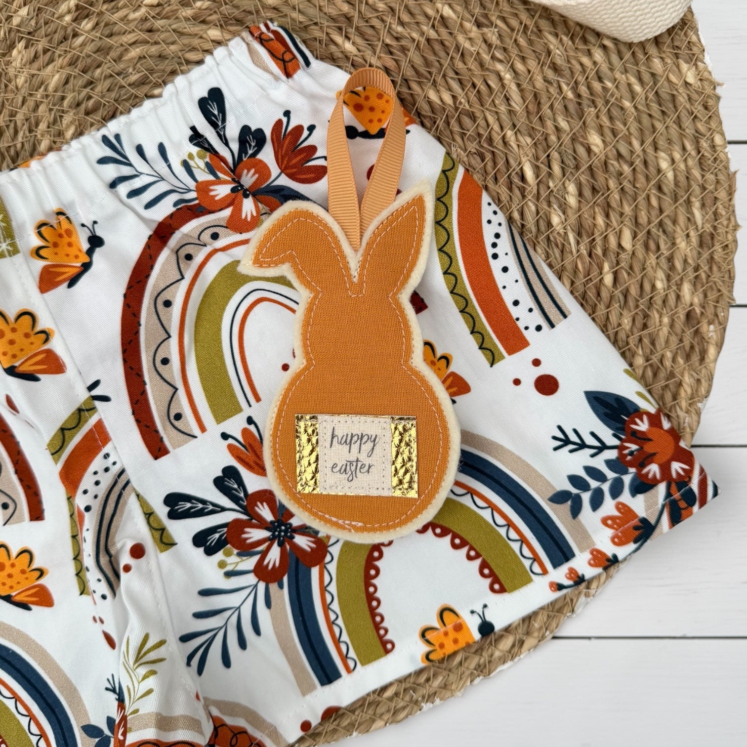 Baby Shorts - Rainbows & Butterflies - Neutral