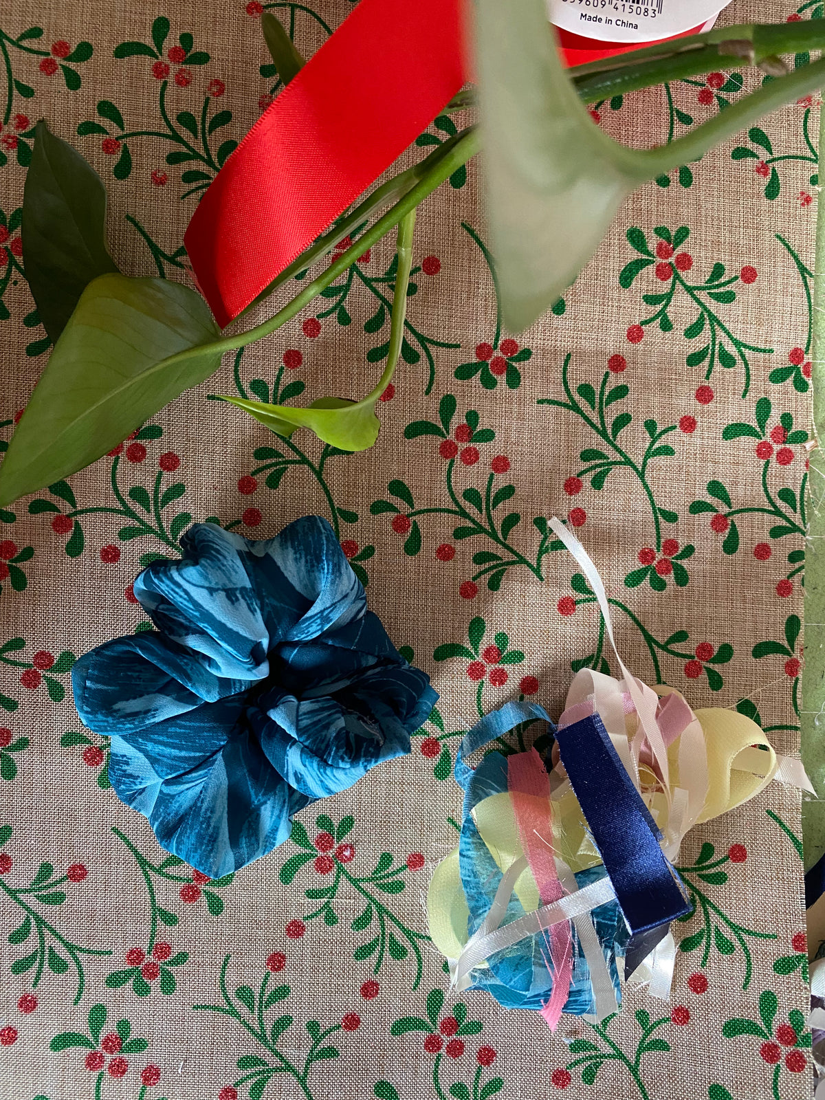Handmade Medium Scrunchies – Satin & Crepe Hair Scrunchies