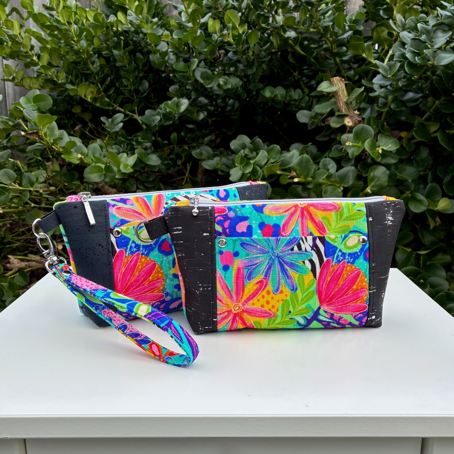 Norfolk Pouch - Calista Bright Floral (Ladybird and Roar)