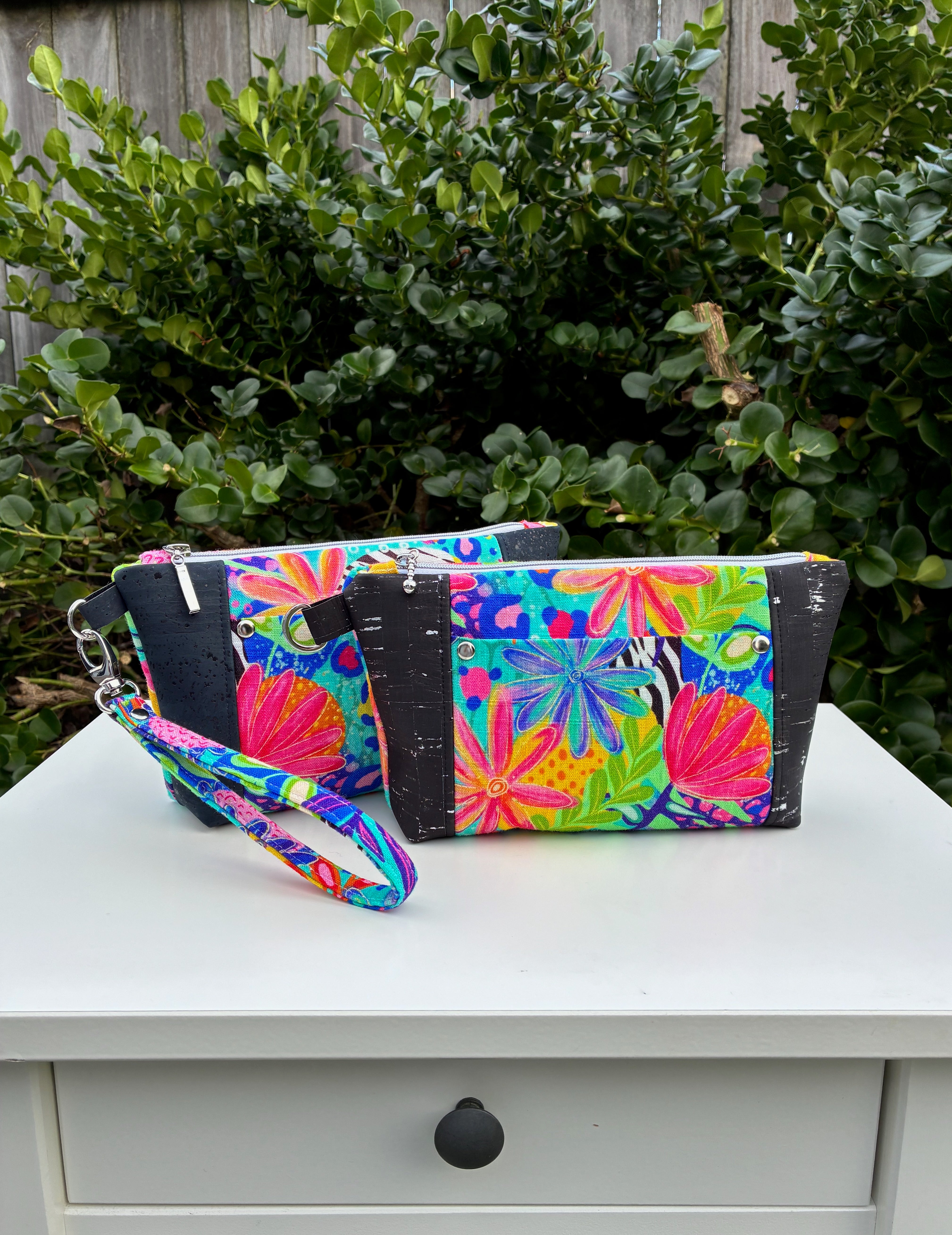 Norfolk Pouch - Calista Bright Floral (Ladybird and Roar)