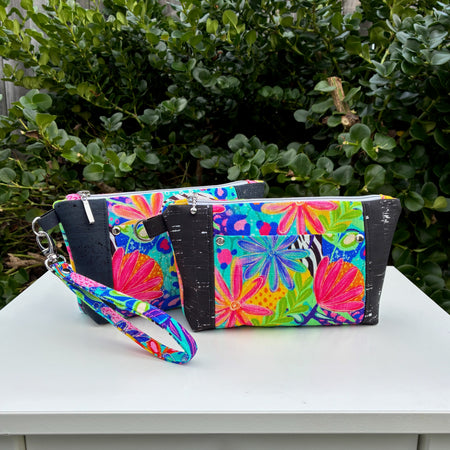 Norfolk Pouch - Calista Bright Floral (Ladybird and Roar)  | Ready to ship | FREE Postage