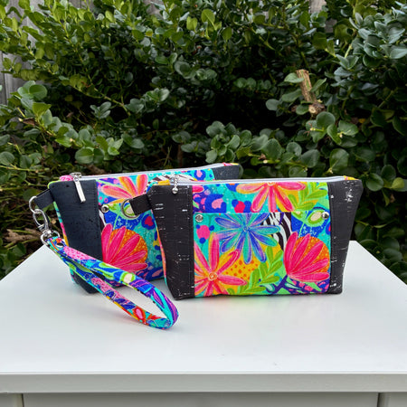 Norfolk Pouch - Calista Bright Floral (Ladybird and Roar)  | Ready to ship | FREE Postage